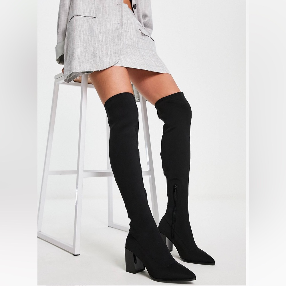 Aldo Cahaldan over the knee boots in black